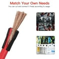 thumbnail image 6 of Battery Cables Set With Terminals, 3/8-Inch Lugs (Positive And Negative) For Motorcycle, Automotive, Marine, Solar, Atv, Rv, Mower, Oxygen-Free-16-8Mm, 6 of 8