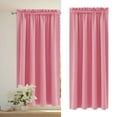 thumbnail image 4 of HCBY Solid Modern Blackout Thermal Window Curtains with Rod Pocket - 100%Polyester Fabric for Bedroom, Living Room or Kitchen(Pink,54"x41"), 4 of 5