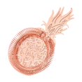 thumbnail image 4 of Colador de cócteles Herramienta de barra Forma de piña Multiusos Elaboración de bebidas Cóctel Oro rosa, 4 of 9