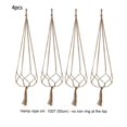 thumbnail image 3 of Wosthever Paquete de 4 soportes para cestas de flores, desmontables, reutilizables, para interior y exterior, balcón, jardín, Patio, colgador de cuerda Jardín y Patio Tipo 9 Wosthever HA001238-08, 3 of 6