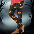 thumbnail image 2 of TFEOQRY Womens Halloween Print Leggings High Waist Soft Skinny Casual Pants for Festival Party Wear, 2 of 6