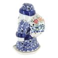 thumbnail image 2 of Blue Rose Polish Pottery Garden Bouquet Santa Luminary, 2 of 3