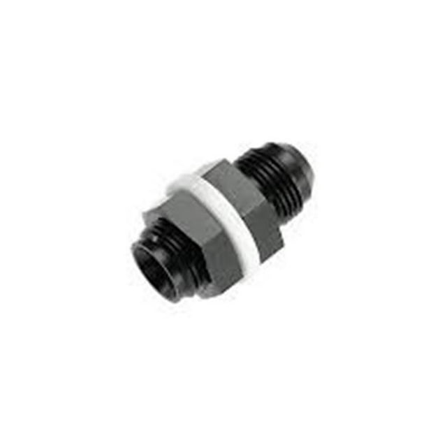 06 Male AN & JIC with 2 Tefflon Washers & Inside Flow Chamfer - Black