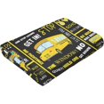 thumbnail image 5 of Shool Bus Throw Blanket, Lightweight Flannel Blanket for Sofa, Couch, Bed, Camping, Travel - Best Gift for Bus Driver, Super Soft Cozy Black Fleece Blanket 60"x80", 5 of 6