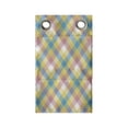 thumbnail image 1 of Abstract Hanging Pocket Organizer, Continuing Plaid Inspired Pattern in Pastel Tones, Printed Polyester Storage Bag with Pockets, 9" x 27", Multicolor, 1 of 2