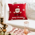 thumbnail image 6 of Xuniizn Christmas Pillow Covers 18x18 inch Xmas Decorations Soft Plush Faux Fur Wool Christmas Throw Pillow Cases Winter Holiday Decor for Sofa Living Room, 6 of 6
