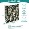 thumbnail image 5 of Iauyy PVC Round Ring Binders, 200 Page Capacity, 2 Pack，Floral Pattern, 5 of 8
