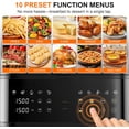 thumbnail image 3 of 13QT Dual-Basket Air Fryer, Vertical Compact Large Fryers with viewing window & Independent Light, 10-in-1 Presets for Home Family, Bake/Grill/Dehydrate/Reheat, Freidora De Aire Dishwasher-Safe, 3 of 5