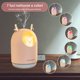 thumbnail image 5 of Humidificador de aire para habitación de bebé, silencioso, ultrasónico, con difusor de aceites esenciales, 7 colores de luz, 12 luces de alta definición, apagado automático, 300 ml, 5 of 5