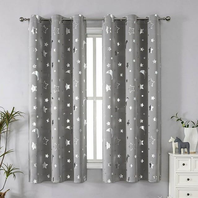 Sentmoon Panneaux de Rideaux de Fenêtre Rideaux de Fenêtre Paire de Panneaux de Rideau 63 Pouces L X 52 Pouces H Superposition de Rideau Rideaux Élégants pour Chambre