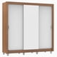 thumbnail image 1 of Ropero Closet Madesa Mônaco 3 Puertas Corredizas con Pies Marrón, 1 of 9