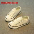 thumbnail image 1 of Zapatos Canva para niños, zapatos informales de moda con parte inferior plana para otoño, estilo coreano, versátiles, de pizarra blanca, para niños y niñas, 1 of 5