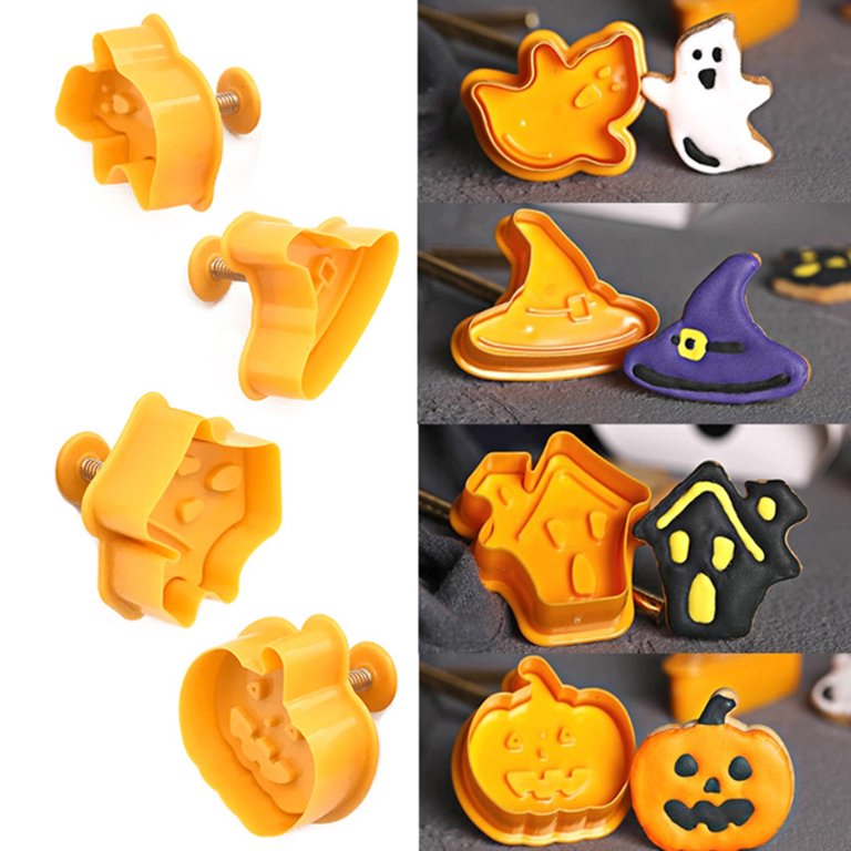 1pc Silicone Cake Mold Cartoon Halloween Pumpkin Shaped Baking Pan