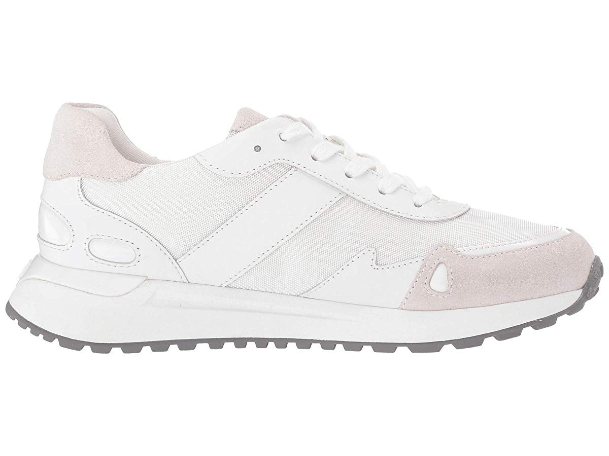 monroe canvas and leather trainer