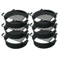 thumbnail image 1 of Pilot Rock 6 Pack 24” Steel Ground Fire Pit Ring Metal Cooking Grate, Black, 1 of 7