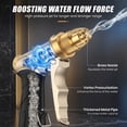 thumbnail image 2 of AOVOX Garden Hose Nozzle, Upgraded Heavy Duty Metal Spray Nozzle, High Pressure Water Nozzle with Adjustable Spray Patterns for Watering Plants, Car Washing, and Pet Showering, 2 of 8
