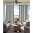 thumbnail image 3 of Light Blue Striped Blackout Curtains 90 Inch Length 2 Panels Set for Living Room Bedroom, Farmhouse Thin Line Modern Abstract Art Privacy Window Treatment Thermal Insulated Black Out Drapes 52"x90", 3 of 8
