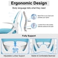 thumbnail image 3 of Silla de oficina alta ergonómica para dibujo Primy, azul, 3 of 7