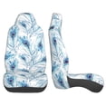 thumbnail image 2 of LAKIMCT Abstract Peacock Feathers Car Seat Covers Vehicle Front Seat Covers Universal Fit Seat Protector, 2 of 9