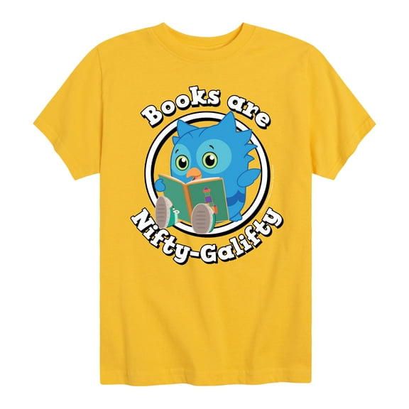 Daniel Tiger - Books Are A Hoot - Youth Short Sleeve T-Shirt