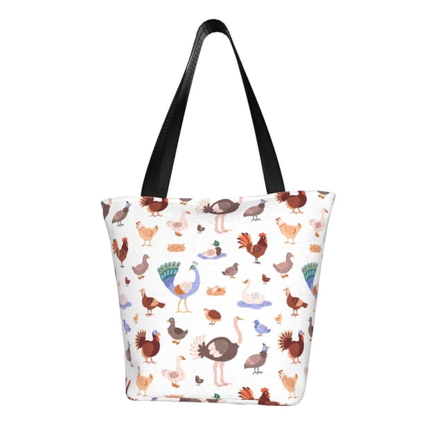 Easygdp Farm Birds Goose Bolso de Hombro para Mujer, Bolso Bandolera y Cartera de Mano Elegante para Uso Diario
