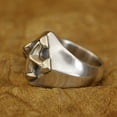 thumbnail image 4 of Brass Cross 925 Sterling Silver Ring Biker Punk Jewelry TA408 Small Model US Size 8.5, 4 of 16