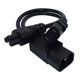 thumbnail image 5 of 1 Uds. IEC320 C14 a IEC320 C13 + C5 Y Splitter Server Kit convertidor de potencia Splitter C14 ángulo a C13 para, 5 of 6