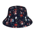 thumbnail image 3 of Daiia Vintage Rose Pattern Bucket Hat - Trendy Cotton Sun Hat for Beach, Golf, Fishing - Fun Outdoor Vacation Boonie for Men and Women, 3 of 9