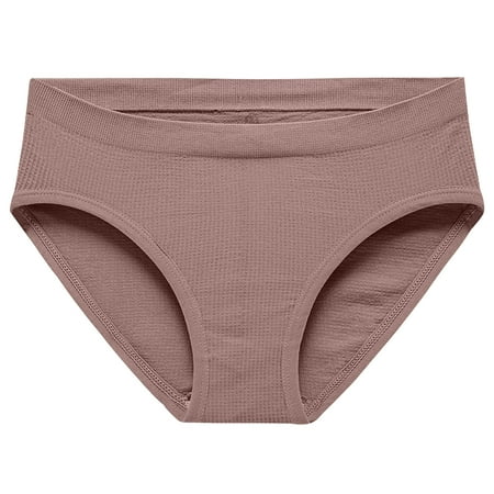 

ZMHEGW Underwear Women Abdominal Low Waist Seamless Elastic T Pants Seamless Solid Color Waist Thin Women s Panties