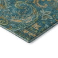 thumbnail image 4 of Addison Rugs Mayfield Washable Transitional Paisley Teal Rectangle Rug, 8' x 10', 4 of 6