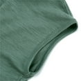thumbnail image 5 of LLYwey Sleeveless T-Shirts - Toddler Boys Girls Summer Tanks - Kids Casual Solid Color Crew Neck Sleeveless Tank Tops Soft Undershirts, T-19, Green-a, 3T, 5 of 6