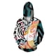 thumbnail image 3 of Sudadera con capucha y cremallera con estampado de tigre para hombre, con personajes de dibujos animados, estampado 3D, de manga larga, informal, holgada, 3 of 4