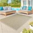 thumbnail image 5 of Koeckritz Rugs 9' x 11' Premium Ribbed Indoor/Outdoor Area Rug Quick Dry, Lightweight, Taupe, 5 of 8