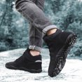 thumbnail image 4 of Mareep Man Solid Color Drawstring Warm Cotton Boots Fleecing Intensification Snow Boots Beautiful Gift Shoes Clearance, 4 of 6
