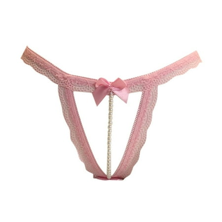 Yuhangmm Black Lingerie Seductive Thong For Women Pearl Massage No Off Women s Passion And Spiciness Sexy Cop Lingerie for Women