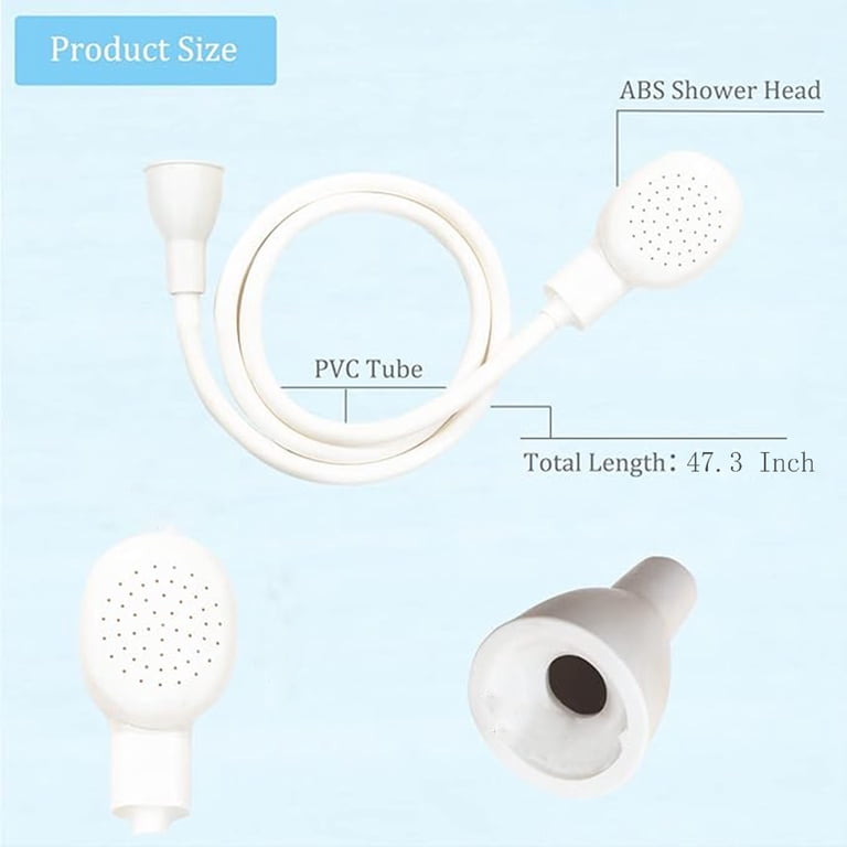 2-Mode Handheld Bidet Sprayer For Bathroom Faucet – External Shower Hose For Sink, Basin