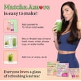 thumbnail image 5 of Fit & Lean Matcha Amore Iced Tea, Fruit-Inspired Naturally Flavored Organic Ceremonial Grade Matcha Green Tea, Naturally Sweetened, NON-GMO, Zero Sugar, Raspberry Iced Tea, 10 Stick Packs, 5 of 6