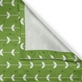 thumbnail image 3 of Ambesonne Floral Kitchen Curtains, Vertical Stripes with Leaves, 55"x45", Lime Green and White, 3 of 3