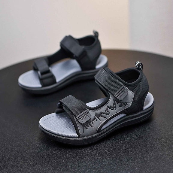 Hifoo Boys Sandals Open Toe Patchwork Summer Comfortable Durable Footwear For Boys Versatile Casual Outdoor Sandals Daily Fixed Design For Fit Trendy Kids Shoes