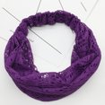 thumbnail image 2 of IDALL Headbands for Women,Hair Accessories Women Yoga Lace Hollow Head Wrap Wide Headband Flower Hairband Hair Band Purple Skincare Headband,Makeup Headband Purple, 2 of 2