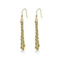 thumbnail image 2 of 14K Gold Double Rope Chain Drop Earrings, 1.75 grams, 2 of 2