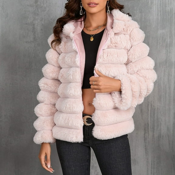 Women Warm Long Sleeve Solid Jacket Long Sleeve Zipper Outerwear Coat Winter Jacket for Women Lost Peak Jacket Women Hooded Jacket 25k Jacket Light Weight Jacket for Women Figs Scrub Jacket Women