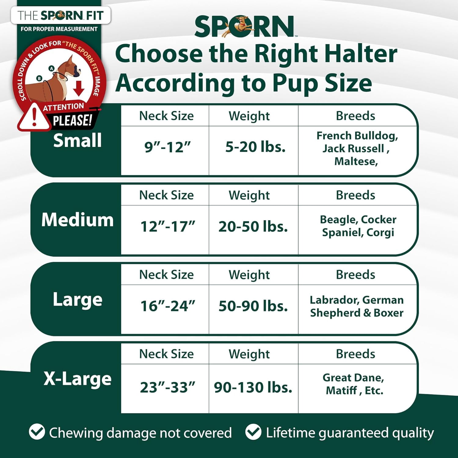 Sporn Training Dog Halter for Large Dogs, No Pull Adjustable Reflective Halter Harness, Red, 16–24" Neck