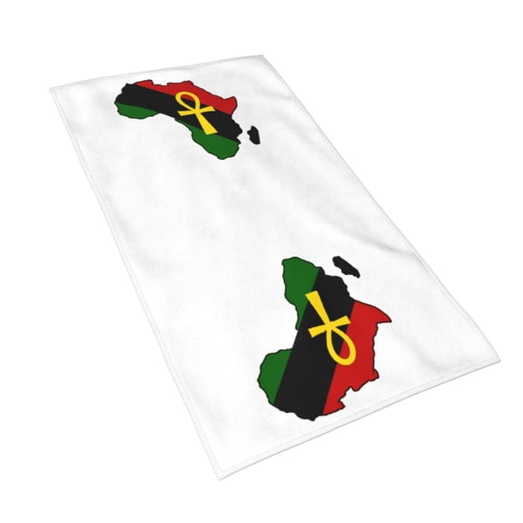 Hand Towels Ankh African Colored Africa Bath Shower Towels Fingertip Kitchen Dish Guest Towel 15.7 X 27.5 In