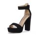 thumbnail image 1 of Sandalia DREAM PAIRS Orinthia Negra de Gamuza con Tacón Alto 28 cm, 1 of 7