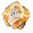 thumbnail image 2 of Shiba Inu Fall Foam Coaster Set of 4 Yellow, 2 of 3