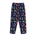 thumbnail image 5 of Xecao Space Dinosaur Women's Straight Lounge Pajama Pants: The Epitome of Relaxed Sleepwear, 5 of 9