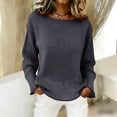 thumbnail image 2 of Women Oversized Sheer Mesh Knit Sweater Tops，Lightweight Summer Loose Long Sleeve Pullover Shirt Beach, 2 of 9