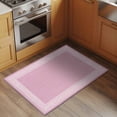 thumbnail image 2 of 2x3 Ft Entryway Area Rug, Pink Retro Greek Key Kitchen Rug Runner Washable Floor Mat, Geometric Greece Ancient Rustic Non Slip Indoor Door Mat Throw Carpet for Bathroom Living Room Bedroom, 2 of 8