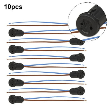 

10*12V Mini Lamps Socket G4 Socket m. Cable 50W Low Voltage Halogen LED Pen